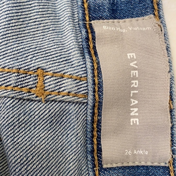 Women’s Everlane Light Blue Denim High Waisted Ankle Jeans Size 26 - Picture 8 of 8